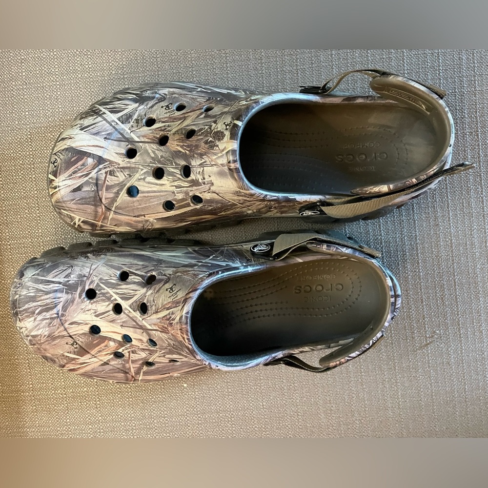 Camo CROCS- All Terrain Adjustable Strap - size 10